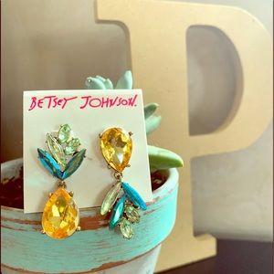 Betsey Johnson Pineapple Earrings